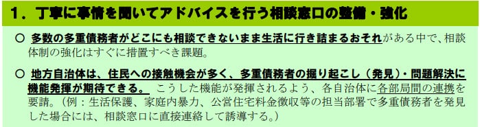 首相官邸 多重債務者対策本部 「多重債務問題改善プログラム」の概要 